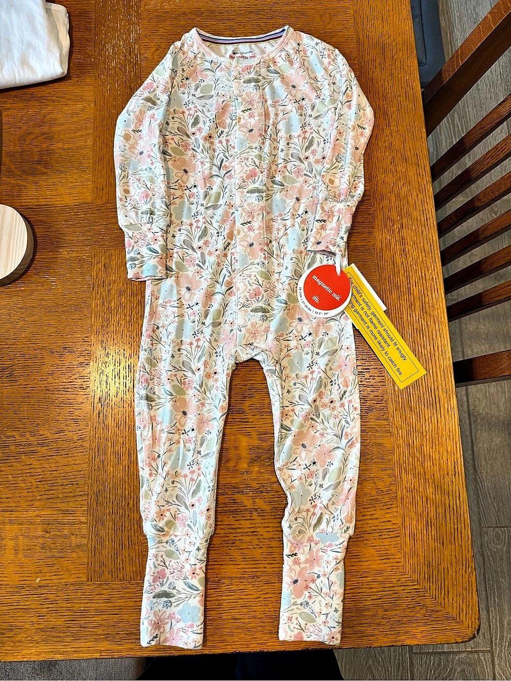 NWT - Magnetic Me Modal Magnetic Convertible Coverall - Charlotte print